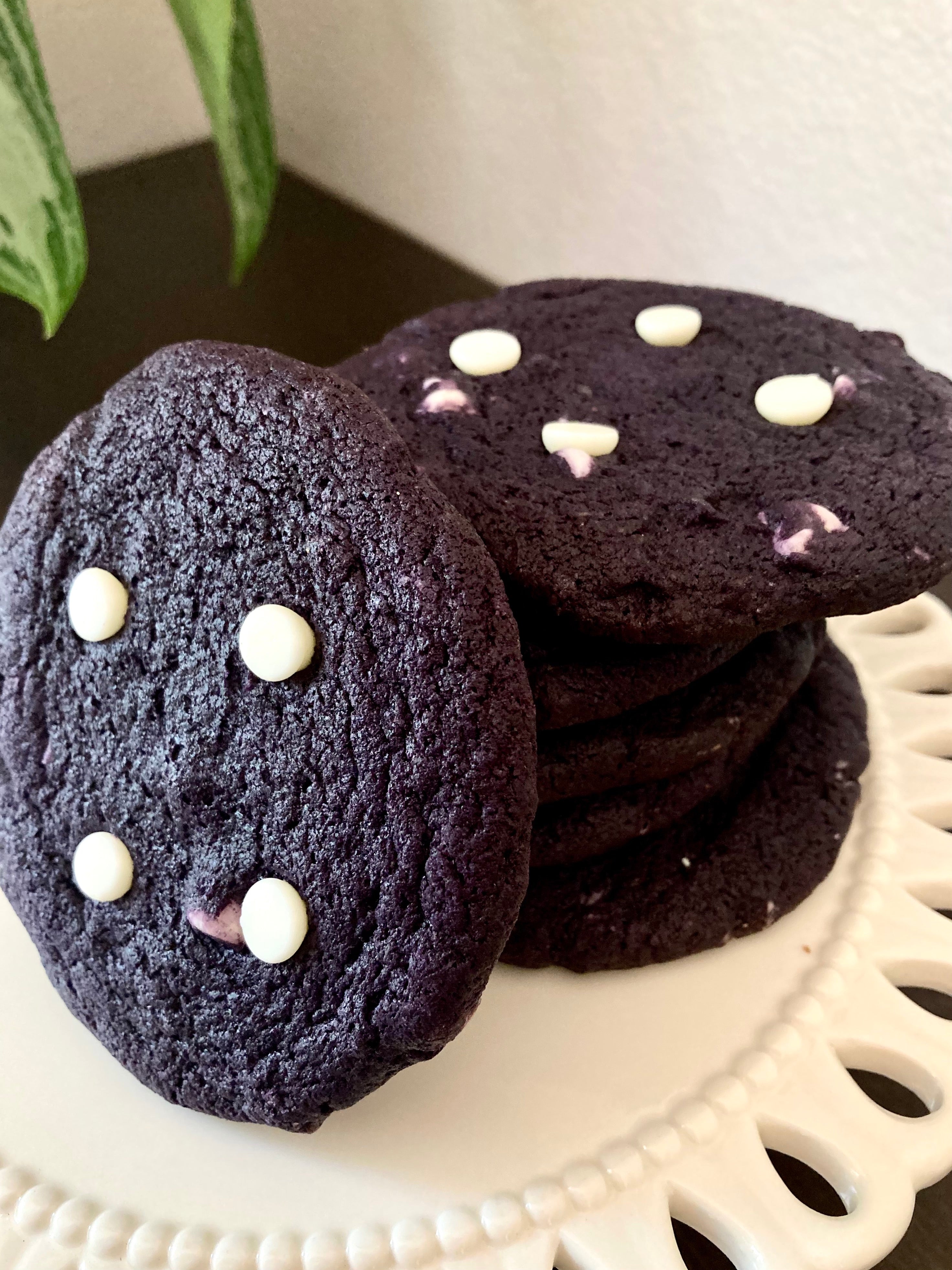 Ube with White Chocolate Chip Cookie